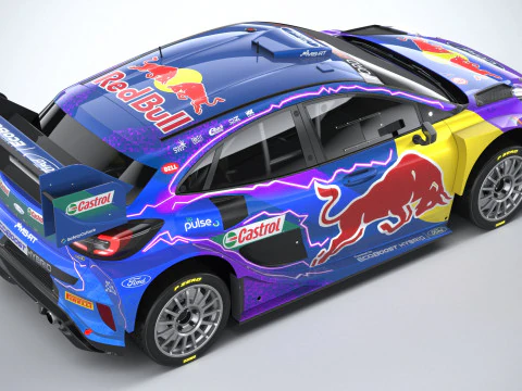 Puma M-Sport WRC Hybrid Rally1 2022 3D Model