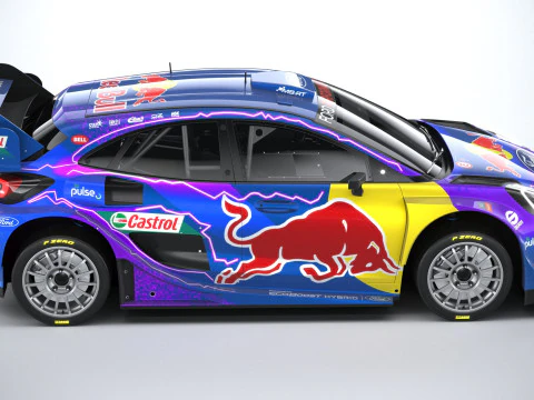 Puma M-Sport WRC Hybrid Rally1 2022 3D Model