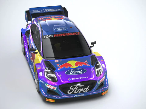 Puma M-Sport WRC Hybrid Rally1 2022 3D Model