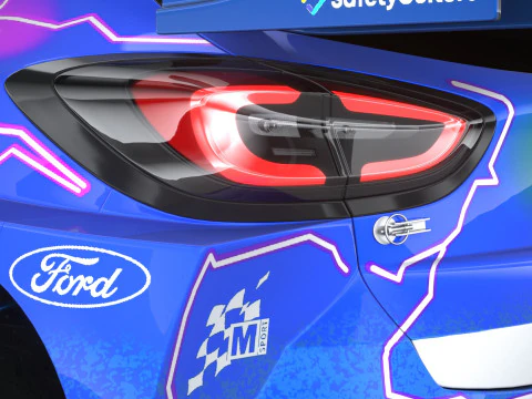 Puma M-Sport WRC Hybrid Rally1 2022 3D Model