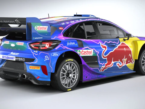 Puma M-Sport WRC Hybrid Rally1 2022 3D Model