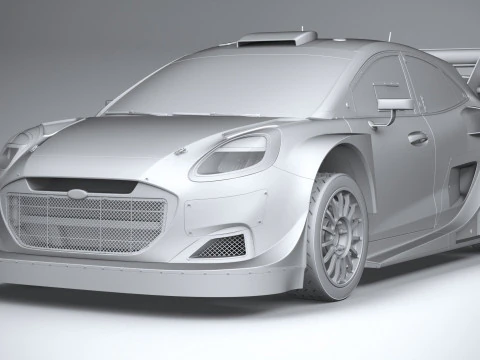 Puma M-Sport WRC Hybrid Rally1 2022 3D Model
