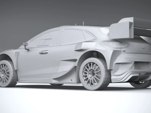 Puma M-Sport WRC Hybrid Rally1 2022 3D Model