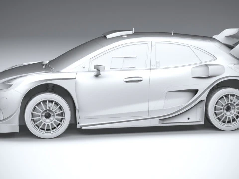 Puma M-Sport WRC Hybrid Rally1 2022 3D Model