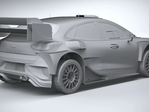 Puma M-Sport WRC Hybrid Rally1 2022 3D Model