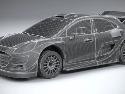 Puma M-Sport WRC Hybrid Rally1 2022 3D Model