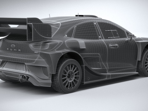 Puma M-Sport WRC Hybrid Rally1 2022 Model 3D