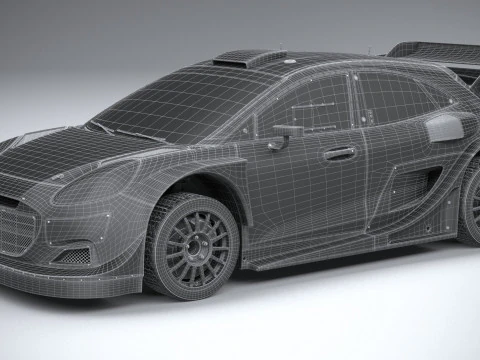 Puma M-Sport WRC Hybrid Rally1 2022 3D Model