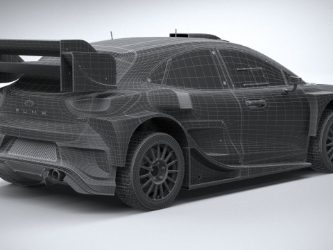 Puma M-Sport WRC Hybrid Rally1 2022 Model 3D