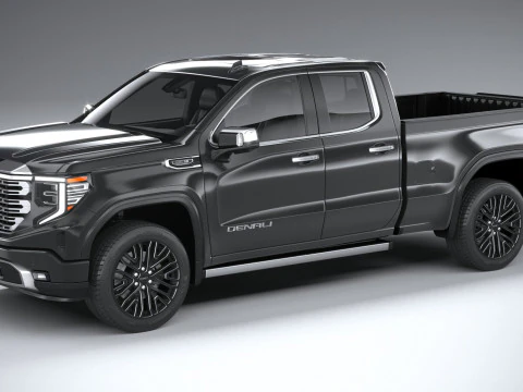 GMC Sierra Denali с двойной кабиной 2022 г. 3D Модель