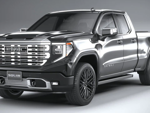 GMC Sierra Denali double cab 2022 3D Model