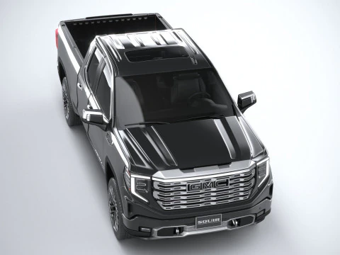 GMC Sierra Denali double cab 2022 3D Model