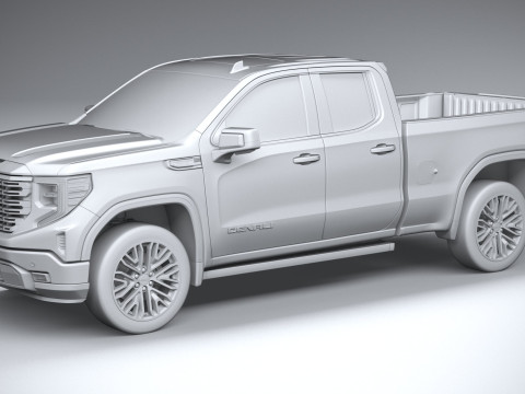 GMC Sierra Denali double cab 2022 3D मॉडल
