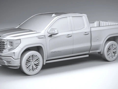 GMC Sierra Denali double cab 2022 3D Model