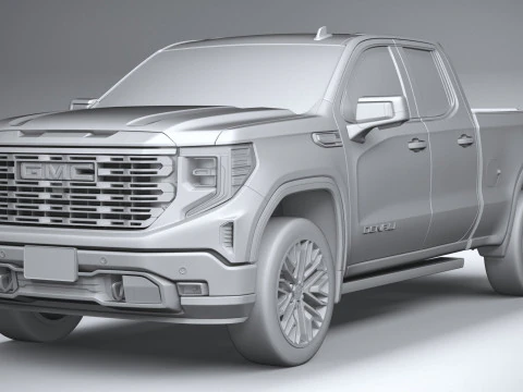 GMC Sierra Denali double cab 2022 3D Model