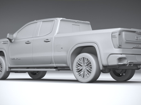 GMC Sierra Denali double cab 2022 3D मॉडल