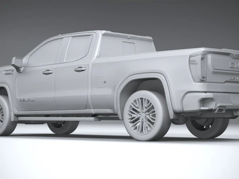 GMC Sierra Denali double cab 2022 3D Model