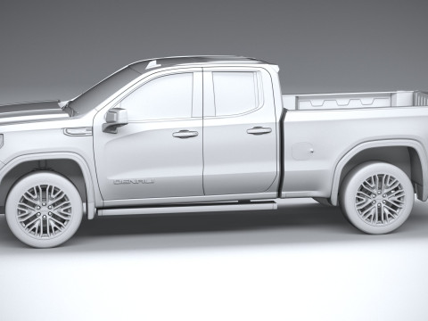 GMC Sierra Denali double cab 2022 3D मॉडल