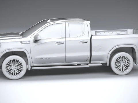 GMC Sierra Denali double cab 2022 3D Model
