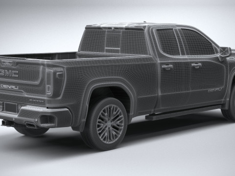 GMC Sierra Denali double cab 2022 3D मॉडल