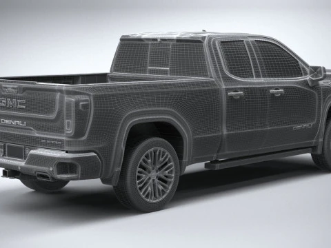 GMC Sierra Denali double cab 2022 3D Model