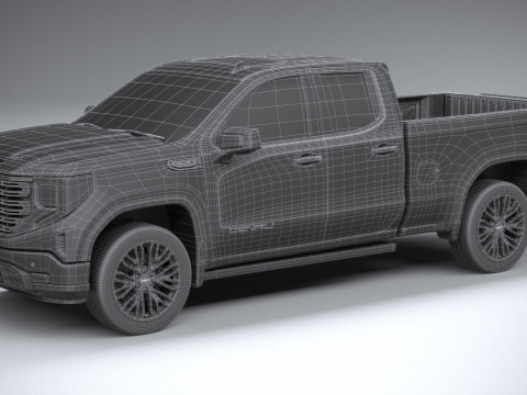 GMC Sierra Denali double cab 2022 3D मॉडल