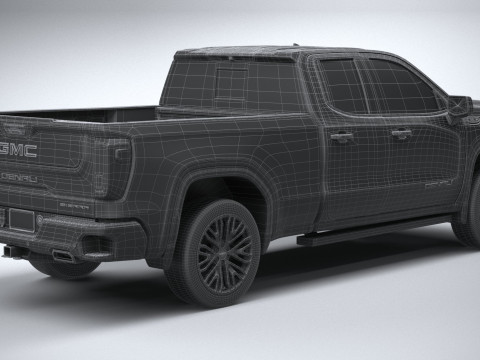 GMC Sierra Denali double cab 2022 3D मॉडल
