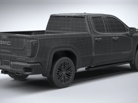 GMC Sierra Denali double cab 2022 3D Model