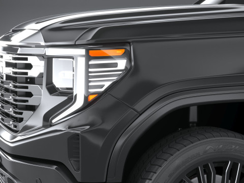 GMC Sierra Denali regular cab 2022 Modelo 3D
