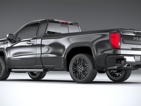 GMC Sierra Denali regular cab 2022 Modelo 3D