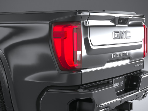 GMC Sierra Denali regular cab 2022 Modelo 3D