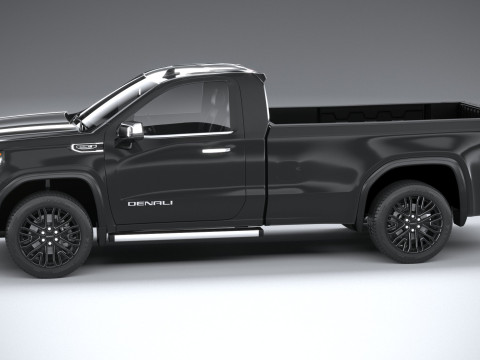 GMC Sierra Denali regular cab 2022 Modelo 3D