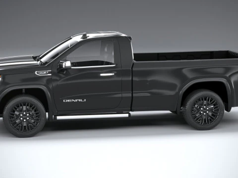 GMC Sierra Denali regular cab 2022 3D Model