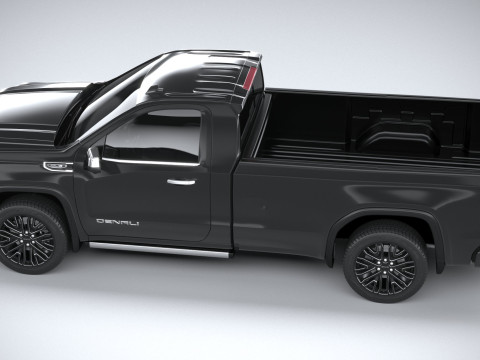 GMC Sierra Denali regular cab 2022 Modelo 3D