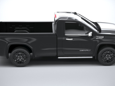 GMC Sierra Denali regular cab 2022 Modelo 3D