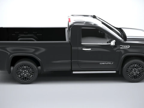 GMC Sierra Denali regular cab 2022 3D Model