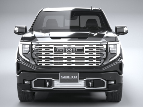 GMC Sierra Denali regular cab 2022 Modelo 3D