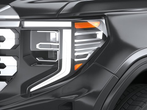 GMC Sierra Denali regular cab 2022 Modelo 3D