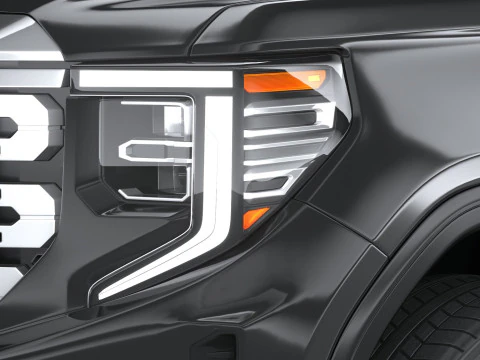 GMC Sierra Denali regular cab 2022 3D Model