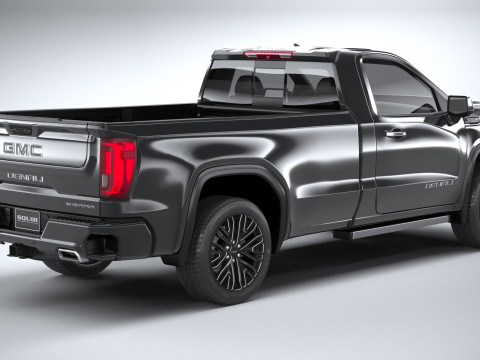 GMC Sierra Denali regular cab 2022 Modelo 3D