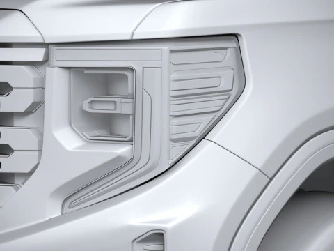 GMC Sierra Denali regular cab 2022 3D Model