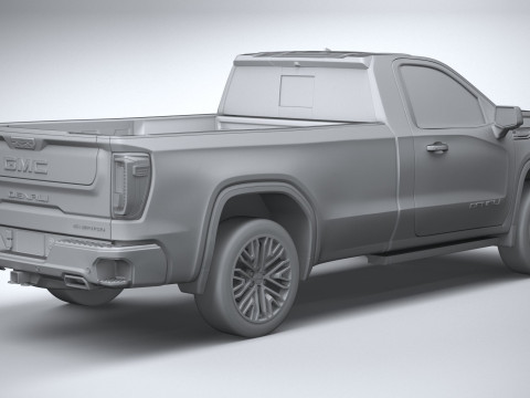 GMC Sierra Denali regular cab 2022 Modelo 3D