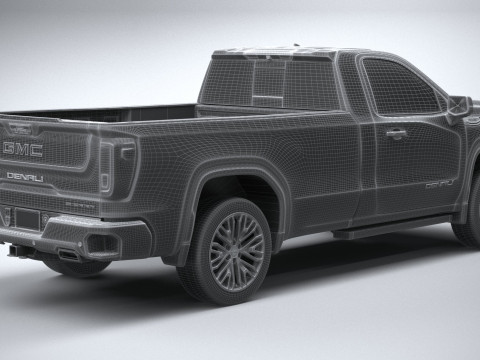 GMC Sierra Denali regular cab 2022 Modelo 3D