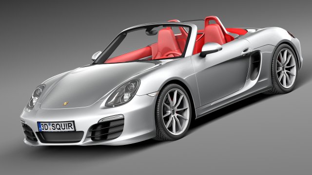 Porsche Boxster S 2013 3D Model .c4d .max .obj .3ds .fbx .stl .blend 