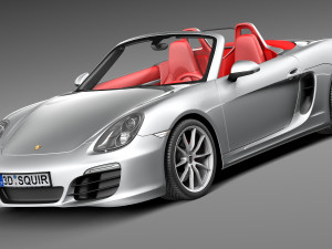 Porsche Boxster S 2013 3D Модель