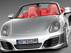 Porsche Boxster S 2013 3D Model