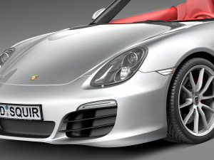 Porsche Boxster S 2013 3D Model