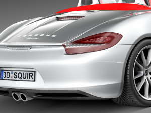 Porsche Boxster S 2013 3D Model