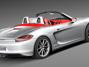 Porsche Boxster S 2013 3D Model