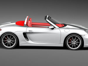 Porsche Boxster S 2013 3D Model